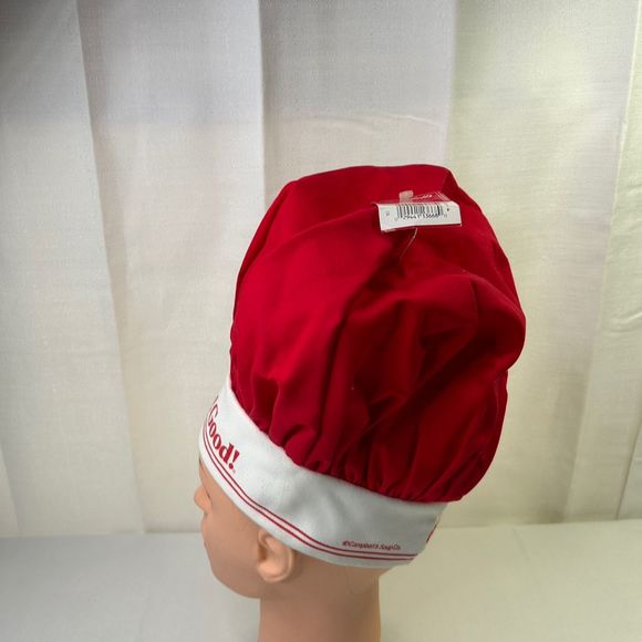 Vintage Campbell's Unisex Red Chef Hat One Size New With Tags 1980's - Picture 3 of 5